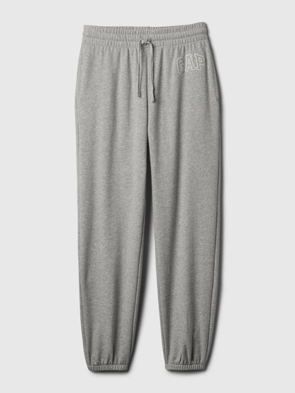 Açık Gri Gap Logo Jogger Havlu Kumaş Eşofman Altı