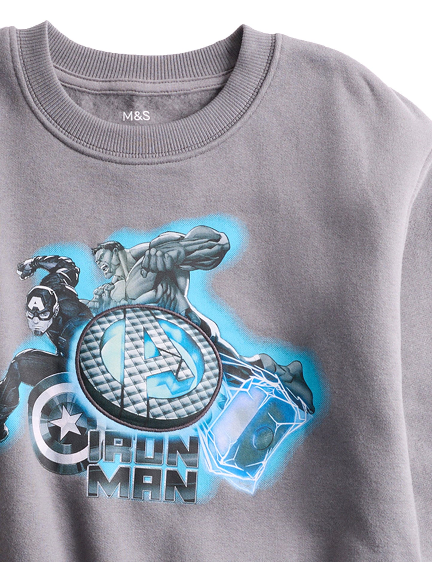 Pamuk Karışımlı Avengers Sweatshirt (2-8 Yaş)