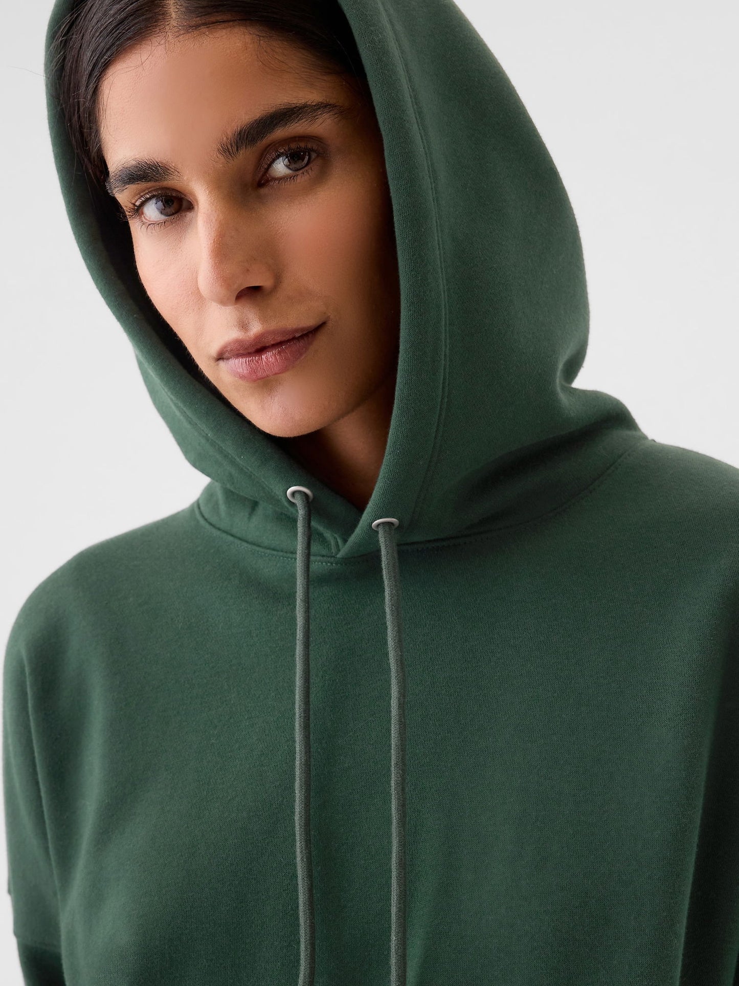Koyu Yeşil Vintage Soft Oversize Tunik Sweatshirt