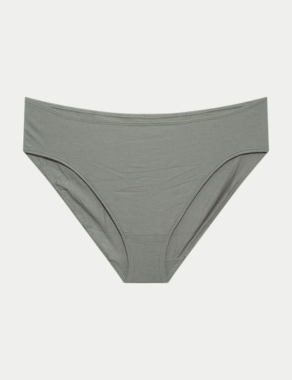 5'li Cotton Lycra:registered: High Leg Külot Seti