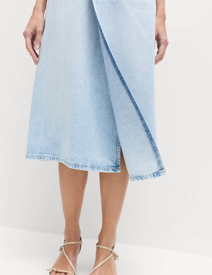 Denim Midi Etek