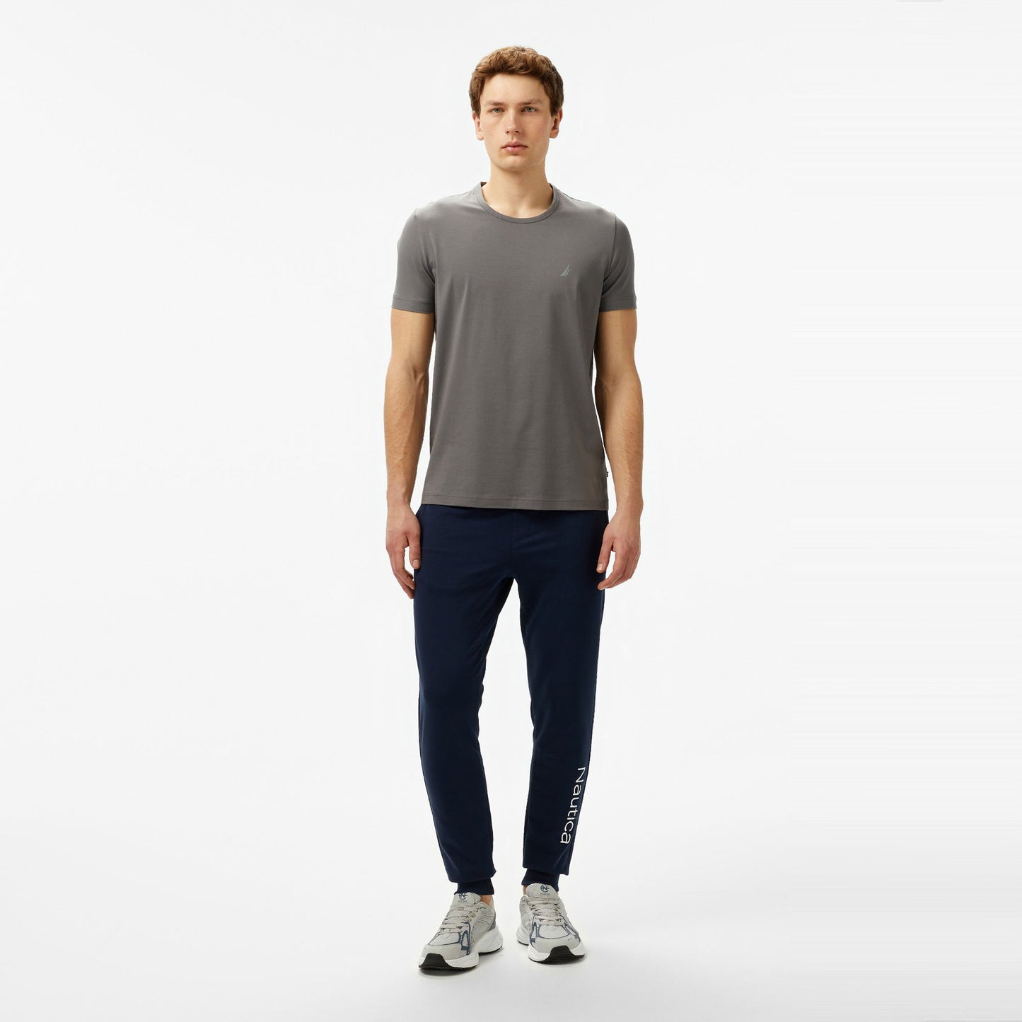 Nautica Erkek Gri Regular Fit T-shirt