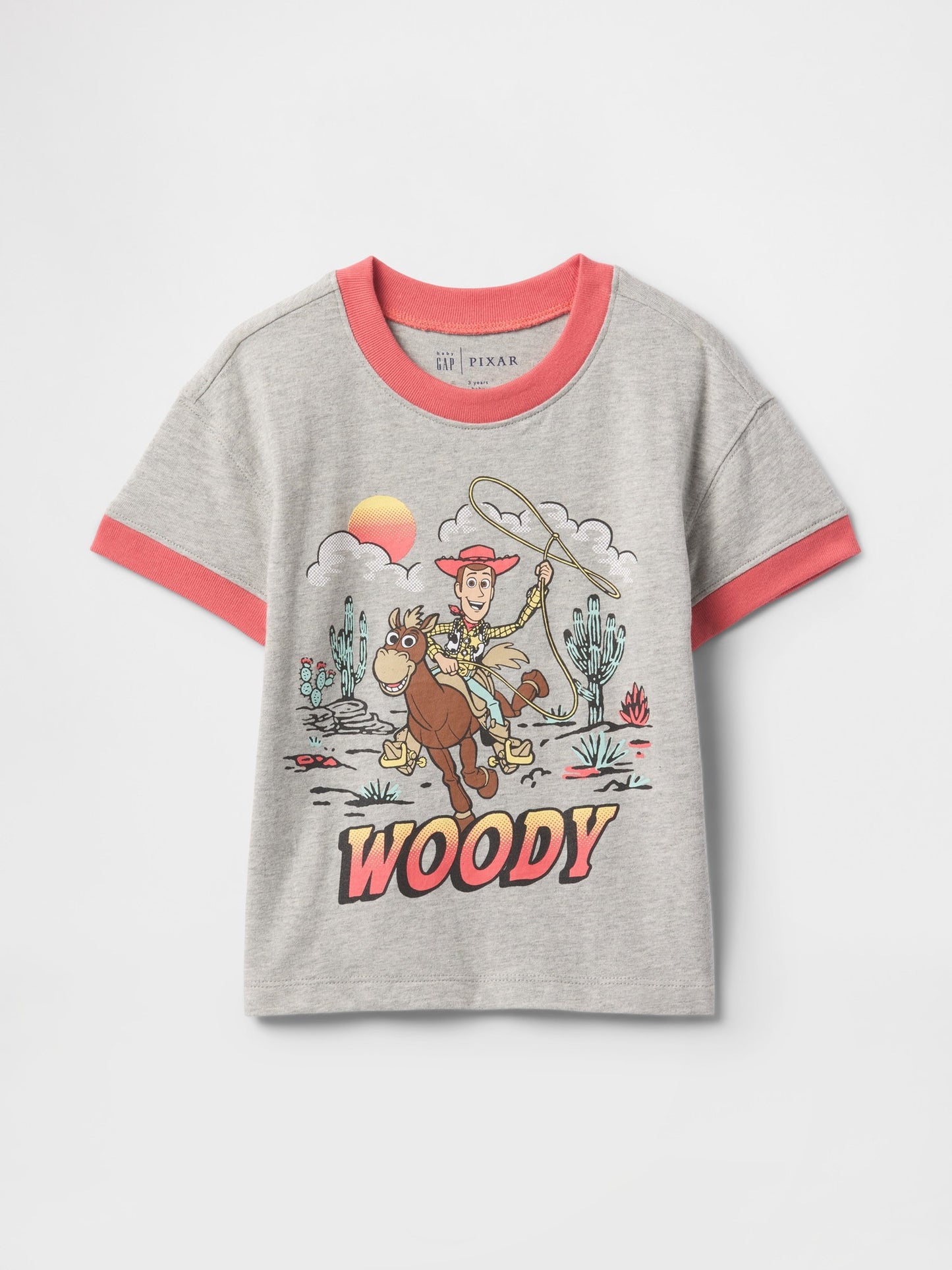 Gri Disney Grafikli T-shirt