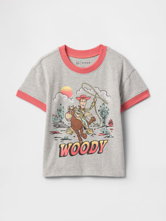 Gri Disney Grafikli T-shirt