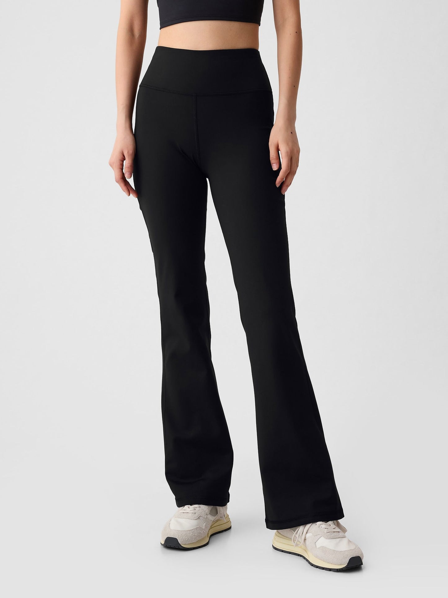 Siyah GapFit Sky Yüksek Bel Flare Legging Tayt