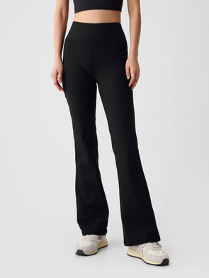 Siyah GapFit Sky Yüksek Bel Flare Legging Tayt