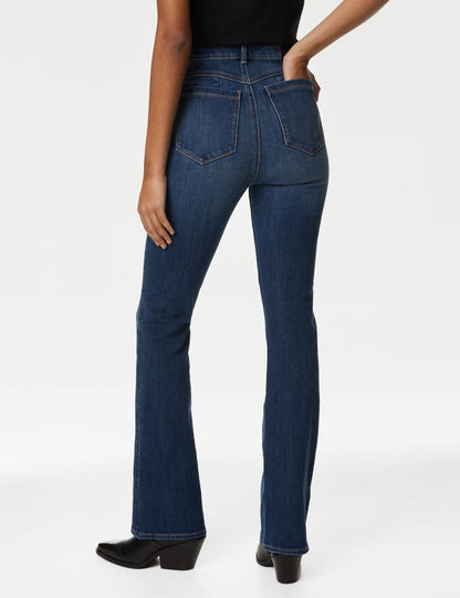 Yüksek Bel Slim Flare Magic Jean Pantolon