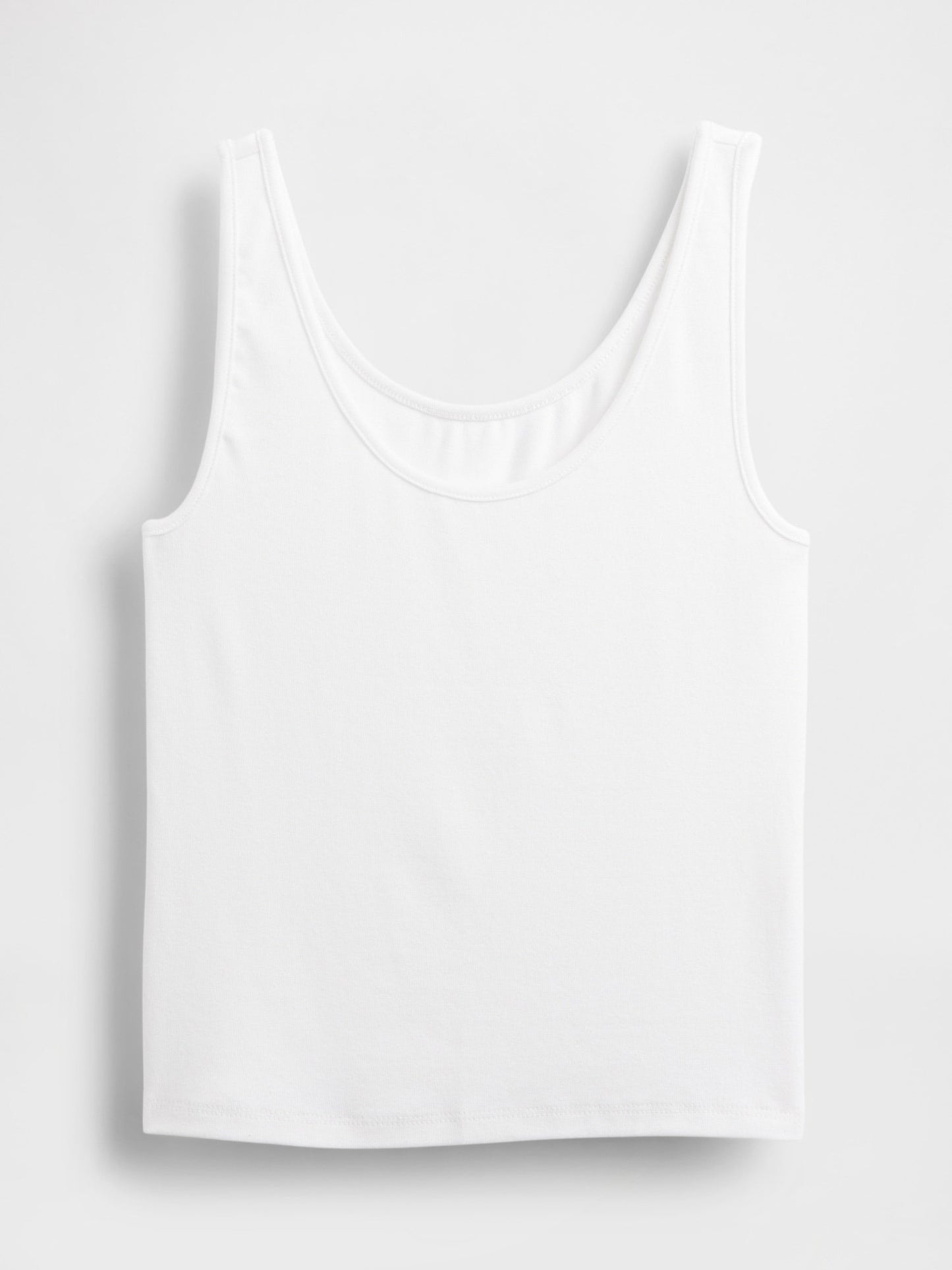 Beyaz Modern Crop Atlet