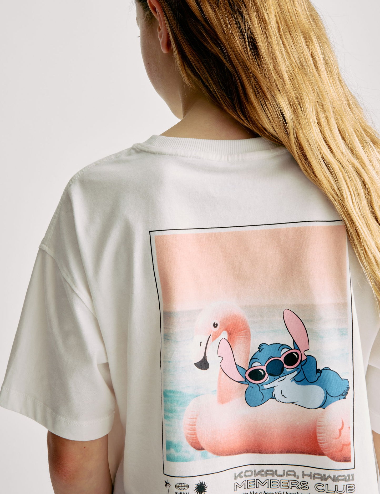 Saf Pamuklu Lilo Ve Stitch Baskılı Tişört (6-16 Yaş)