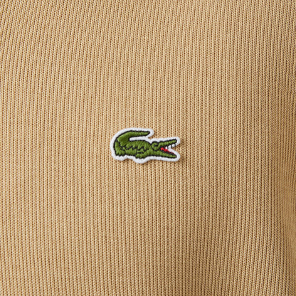 Lacoste Erkek Classic Fit Yarım Fermuarlı Bej Sweatshirt