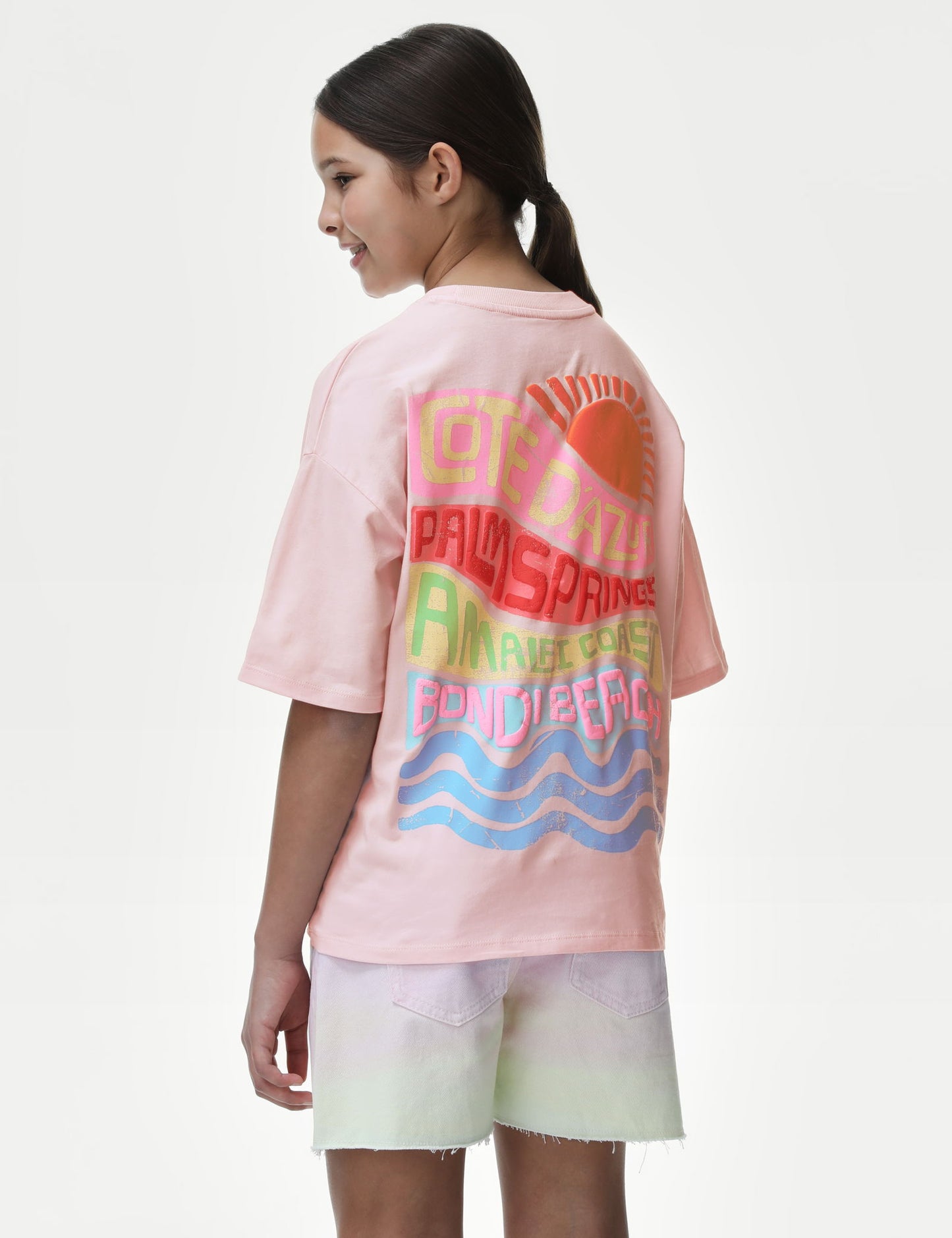 Saf Pamuklu Kısa Kollu T-shirt (6-16 Yaş)