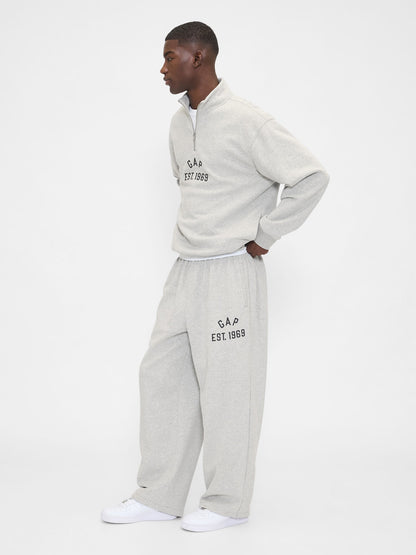 Açık Gri Vintagesoft Gap Logo Baggy Eşofman Altı