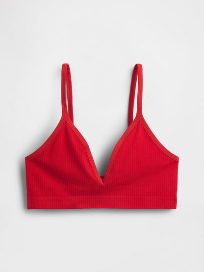 Açık Mavi Seamless Fitilli Triangle Bralet