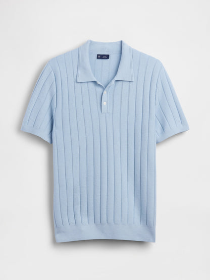 Açık Mavi Classic Triko Polo T-shirt