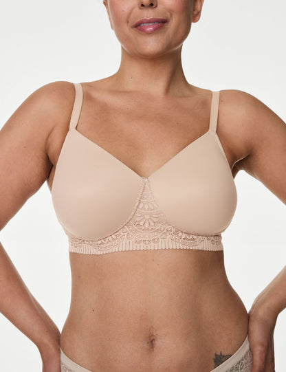 Body Soft:trade_mark: Dantel Detaylı Balensiz Pamuklu Ameliyat Sonrası Sütyeni