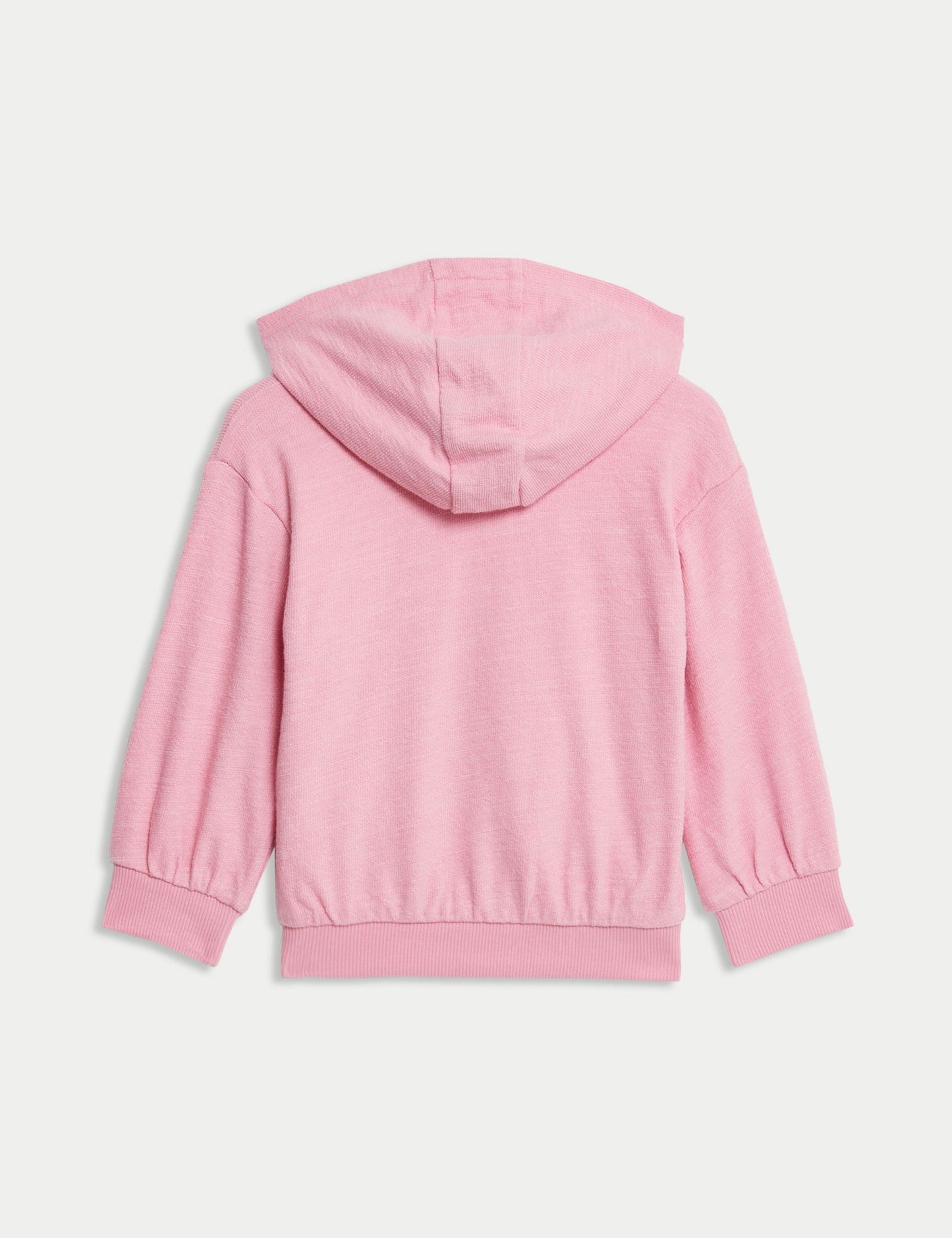 Saf Pamuklu Fermuarlı Kapüşonlu Sweatshirt (0-6 Yaş)