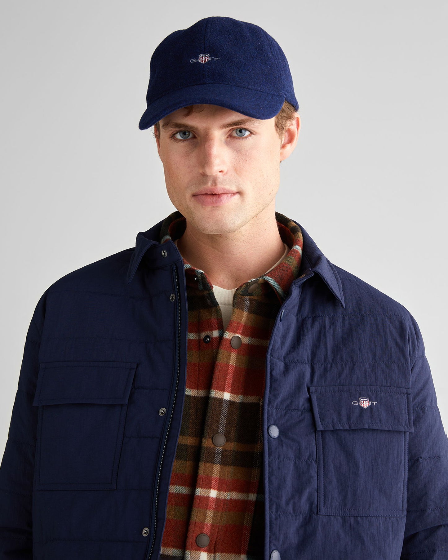 Gant Erkek Lacivert Standart Fit Mont