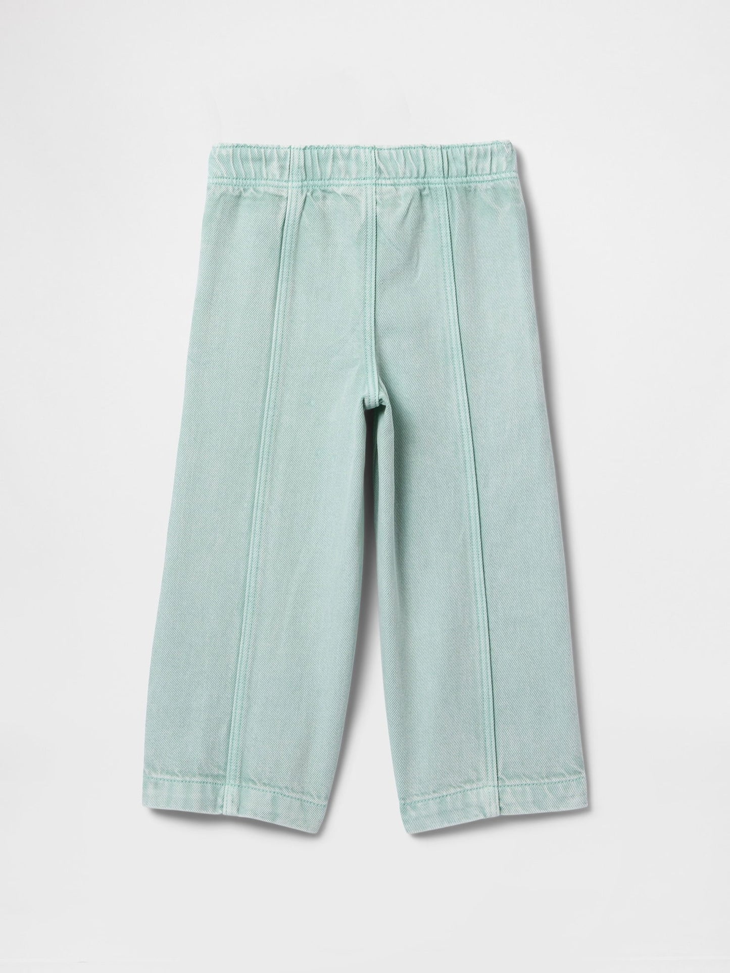 Açık Mavi Ultrasoft Pull-on Baggy Wide-leg Jean Pantolon