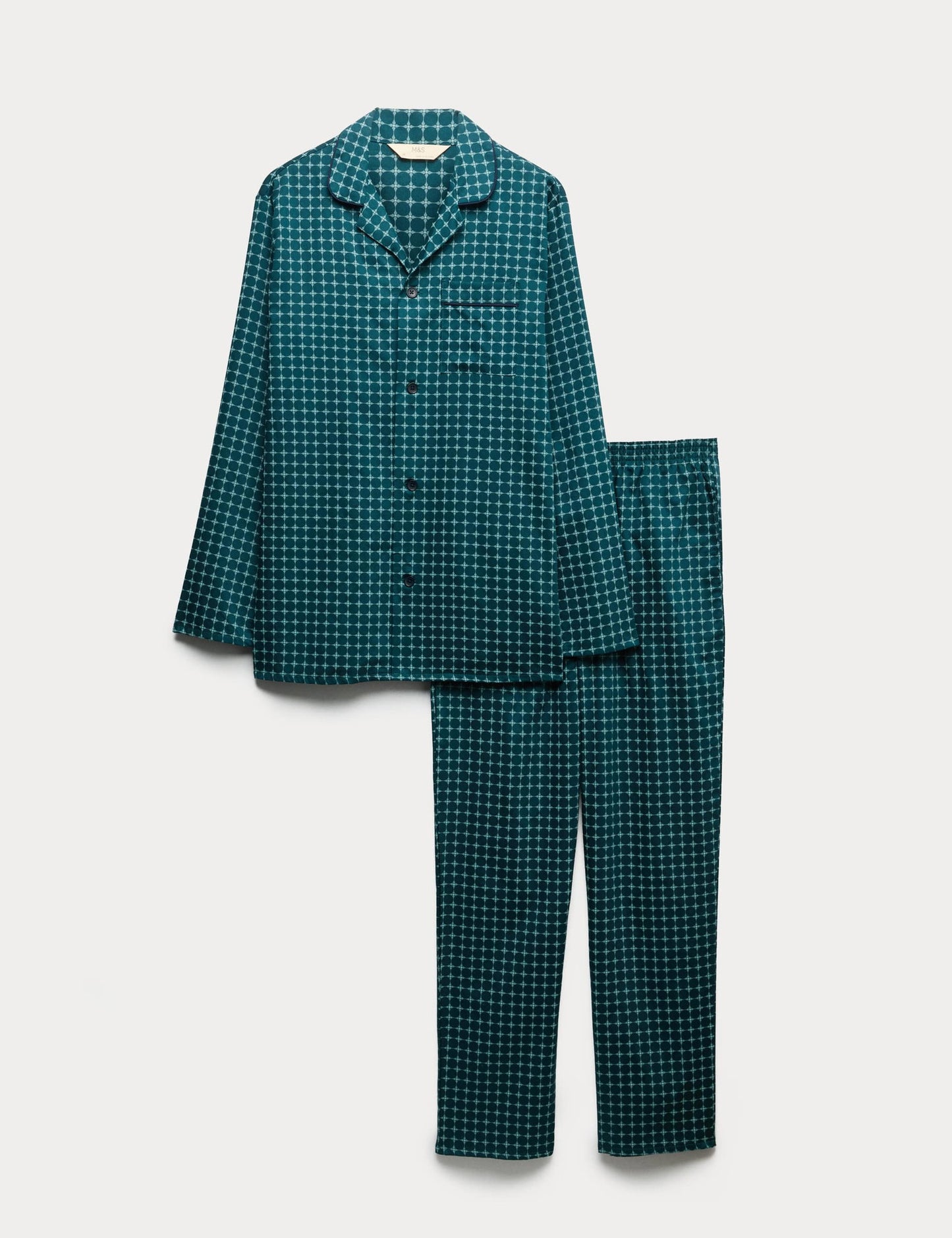 Pamuklu Desenli Pijama Takımı