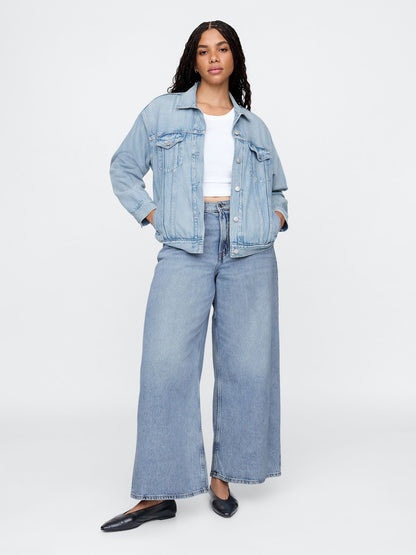 Açık Mavi Baggy Jean Pantolon