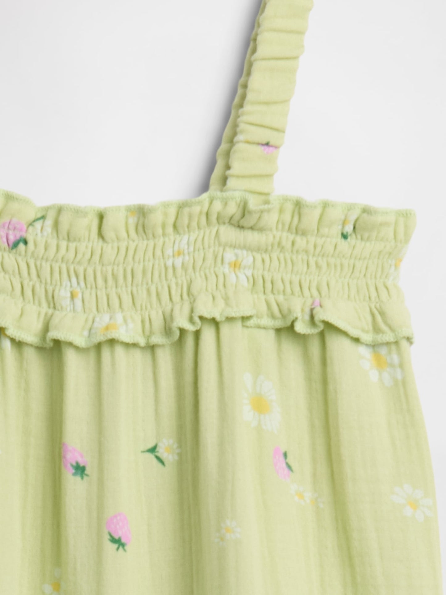 Açık Yeşil Smocked Tulum