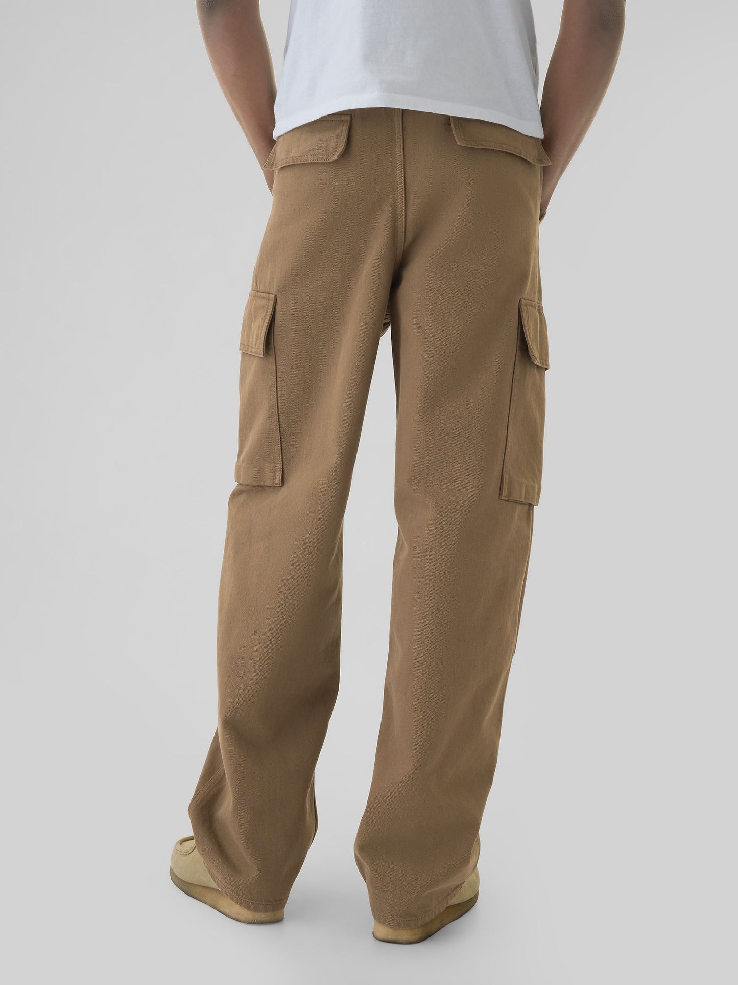 Kahverengi Baggy Kargo Jean Pantolon