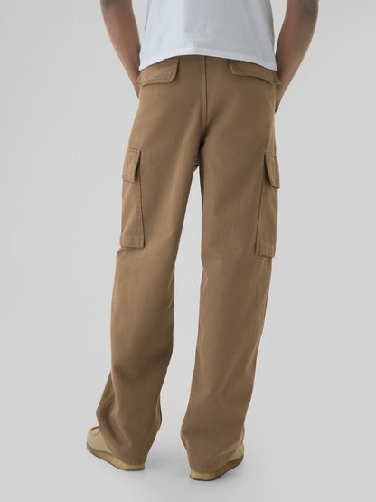 Kahverengi Baggy Kargo Jean Pantolon