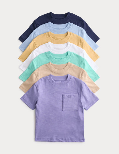 7'li Pamuklu T-shirt