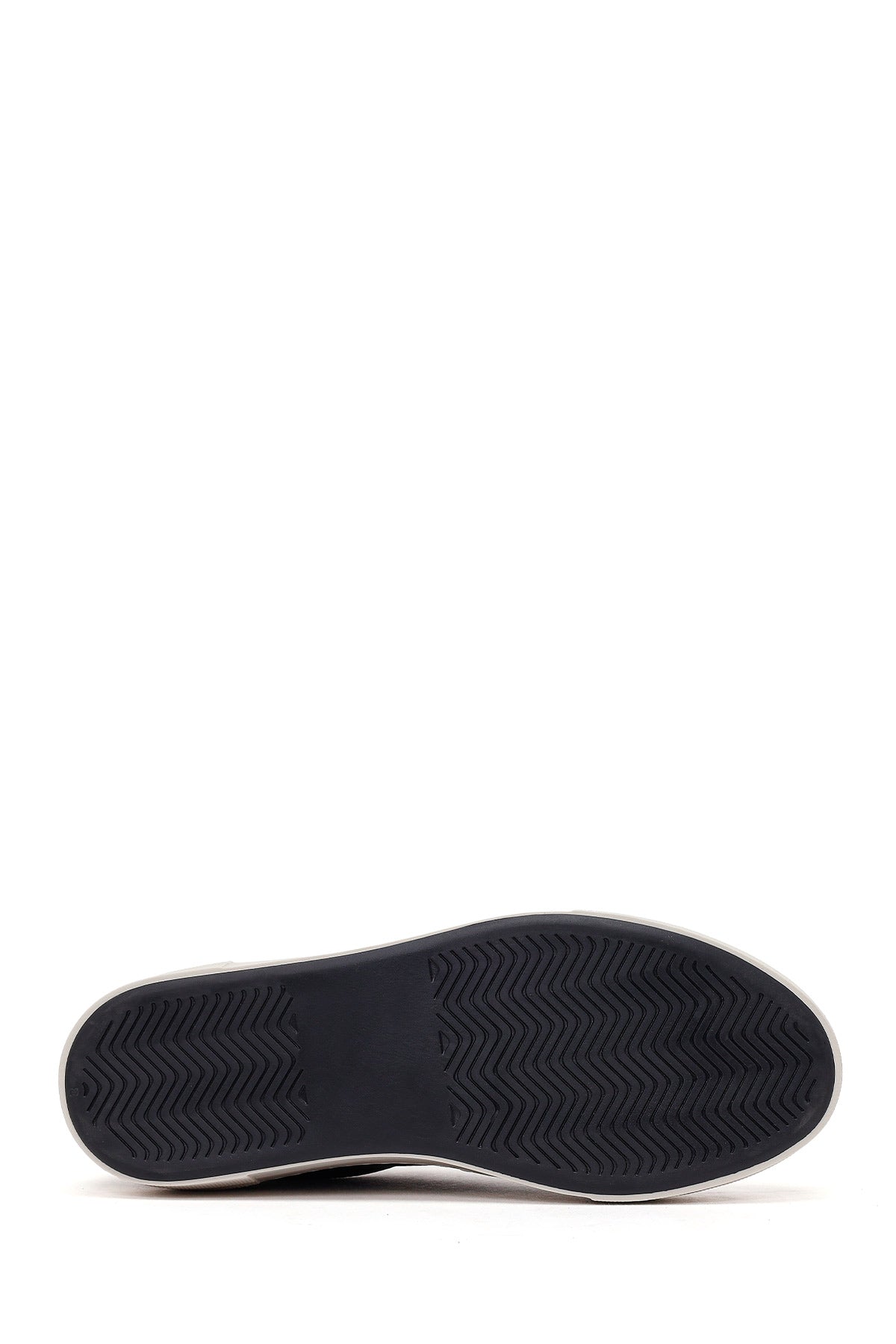 Kadın Siyah Bağcıklı Deri Sneaker