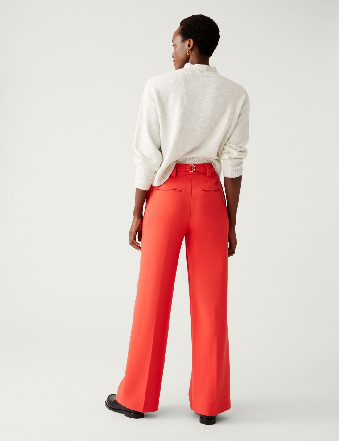 Yüksek Bel Wide Leg Pantolon