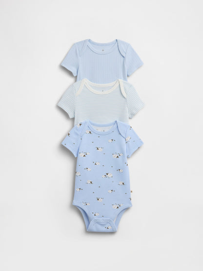 Açık Mavi Bodysuit (3’lü)