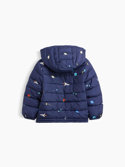 Lacivert Puffer Şişme Mont
