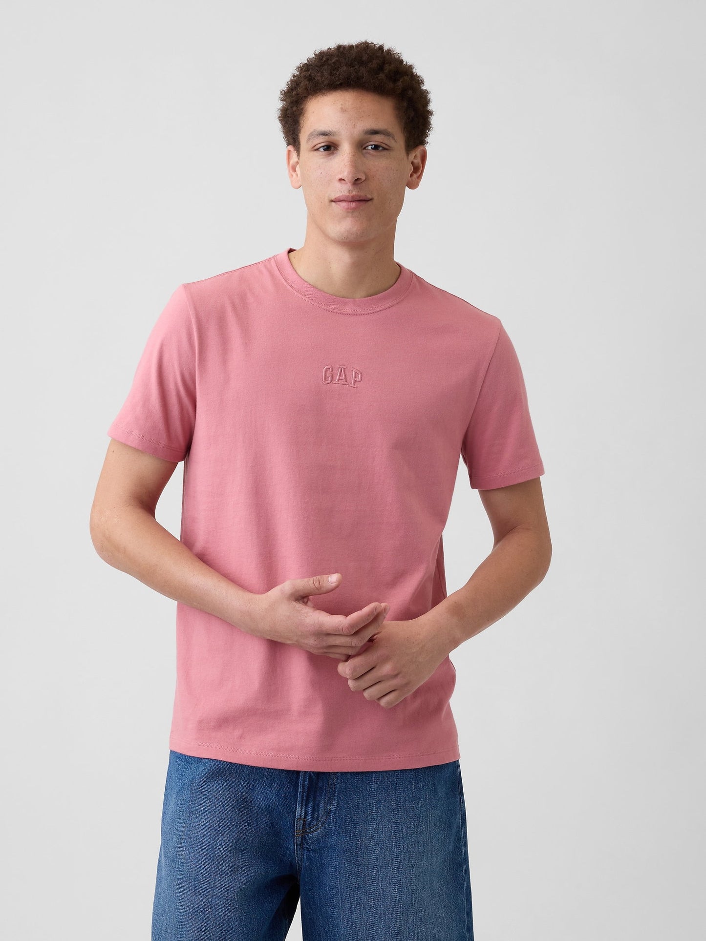 Açık Kırmızı Everyday Soft Gap Mini Logo T-shirt