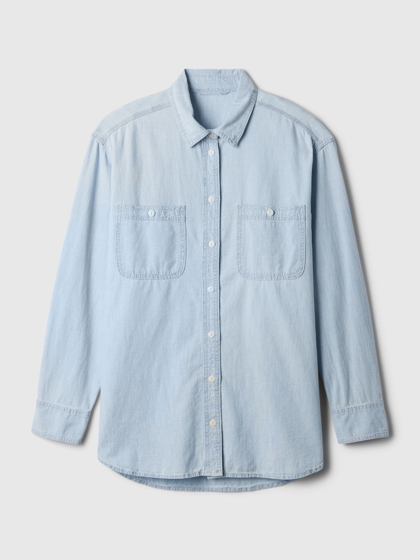 Açık Mavi Chambray Denim Big Washwell™ Gömlek