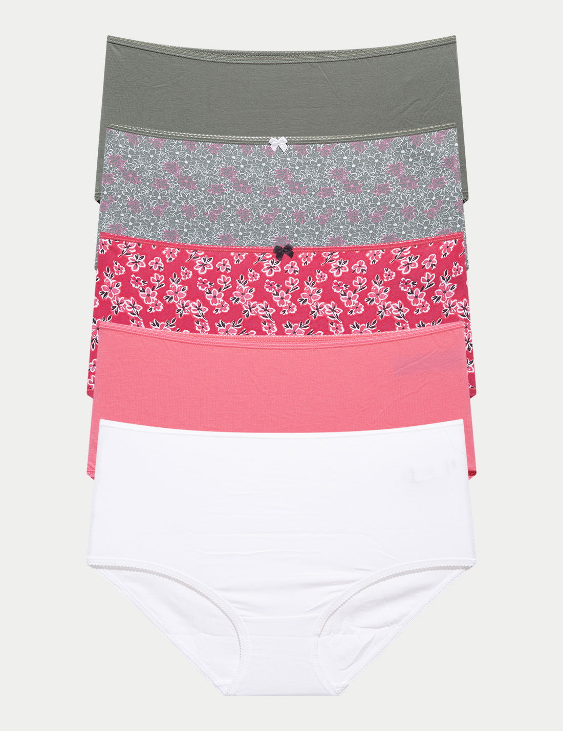5'li Cotton Lycra Full Brief Külot Seti