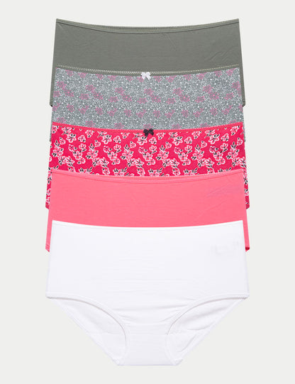 5'li Cotton Lycra Full Brief Külot Seti
