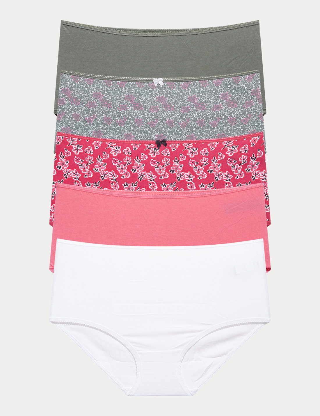 5'li Cotton Lycra Full Brief Külot Seti