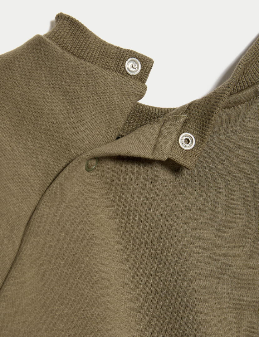 Pamuk Karışımlı Sweatshirt (0–3 Yaş)