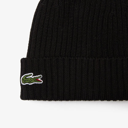Lacoste Unisex Yün Siyah Bere