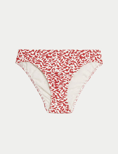 Yüksek Bel Desenli Bikini Altı