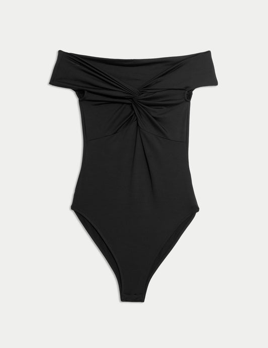 Regular Fit Düğümlü Body