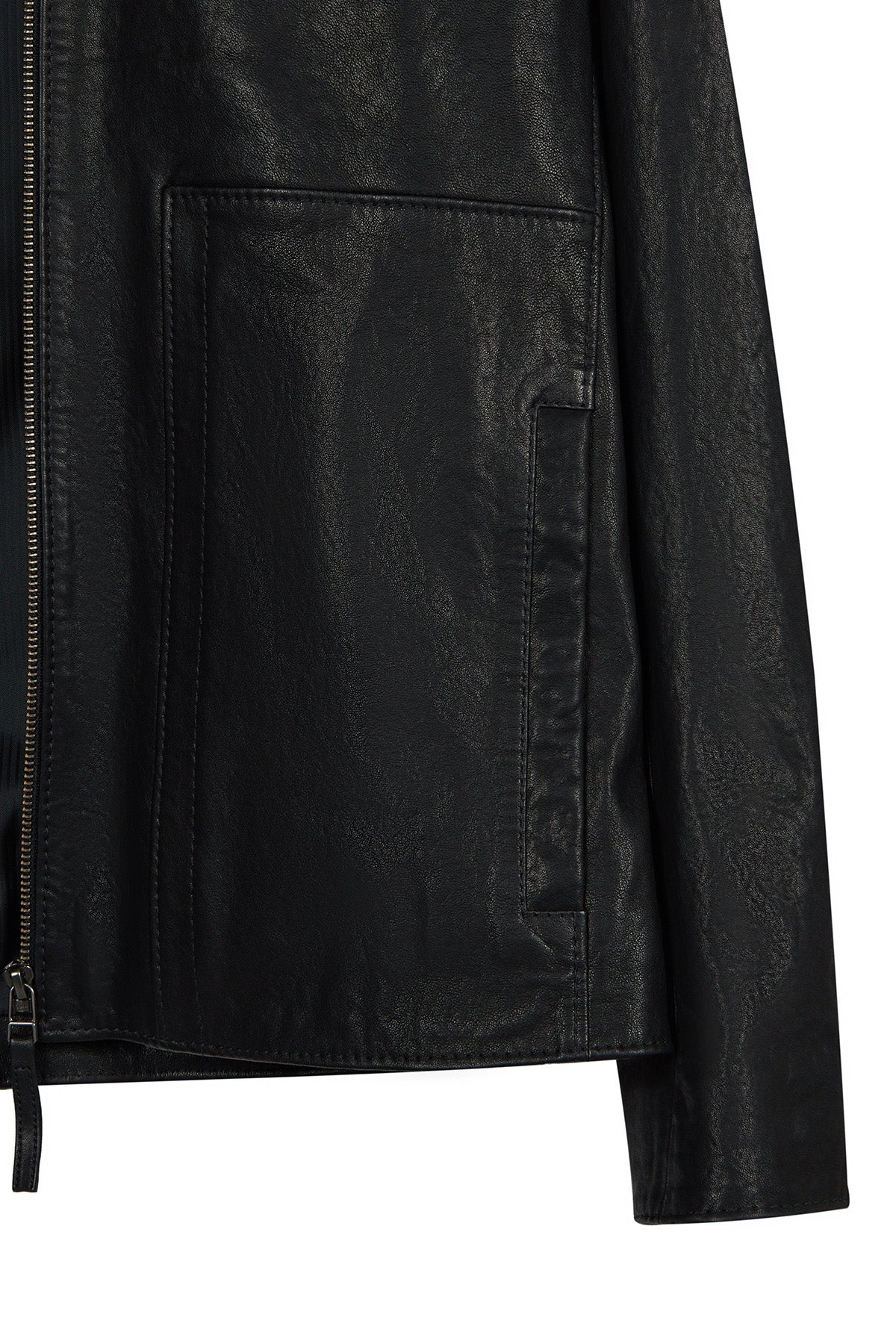 Endrick Erkek Siyah Slim-fit Deri Ceket