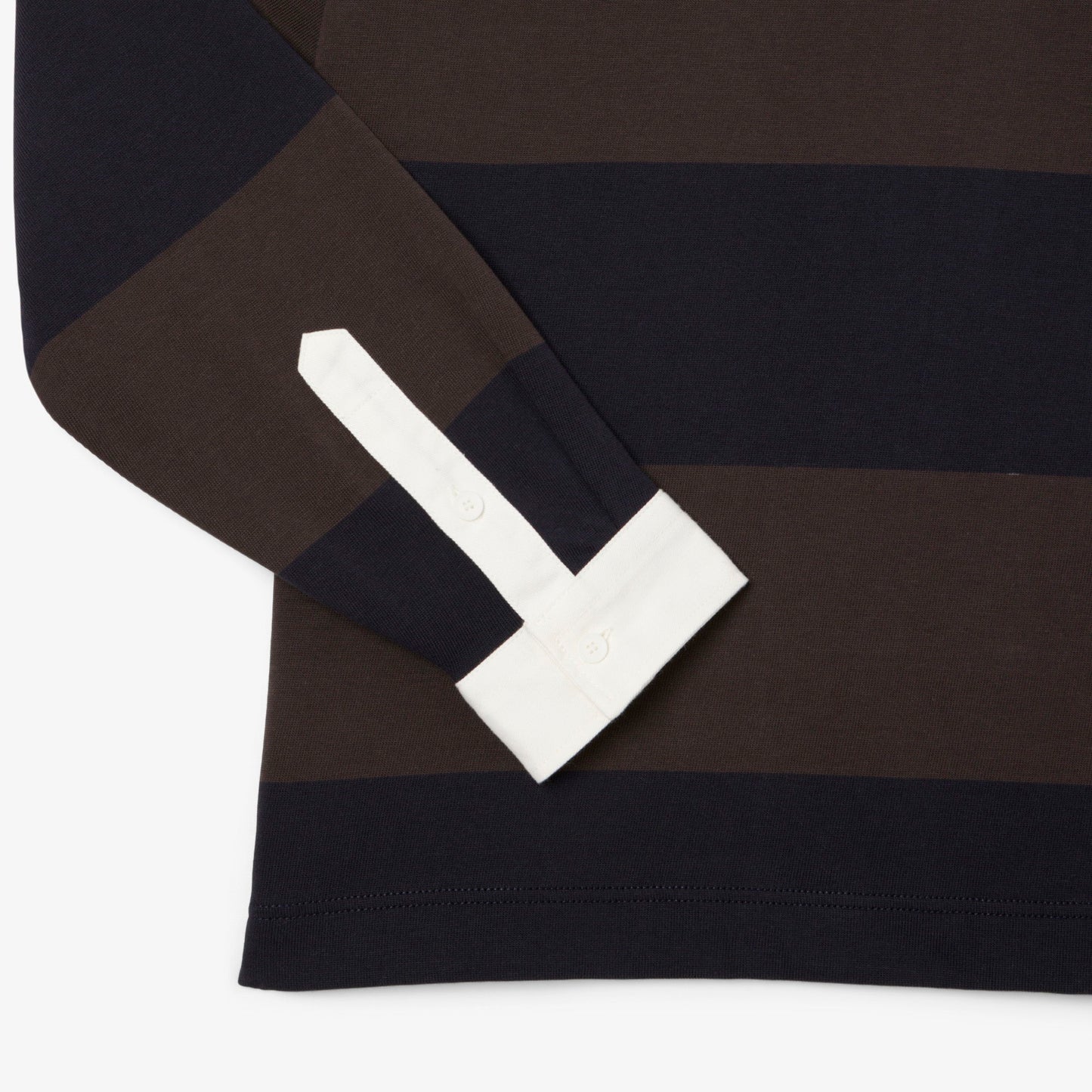 Lacoste Erkek Relaxed Fit Çizgili Koyu Mavi Rugby Polo