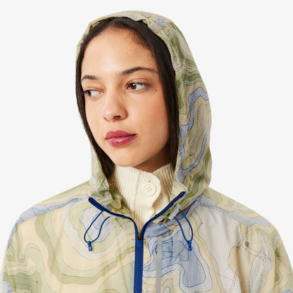 Lacoste Kadın Oversize Fit Kapüşonlu Renkli Mont