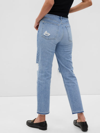 Mavi High Rise Cheeky Straight Washwell™ Jean Pantolon