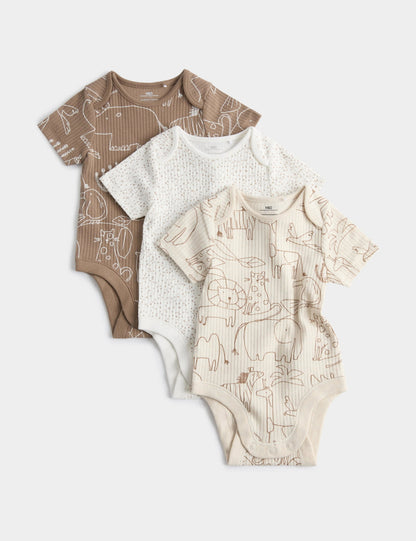 Safari Desenli Bebek Body 3'lü Set