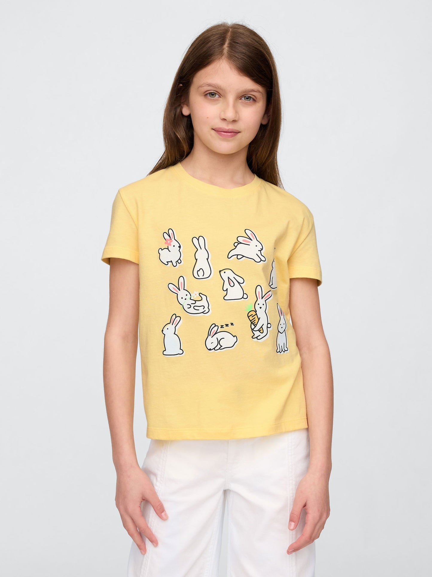 Sarı Kids Grafik T-Shirt