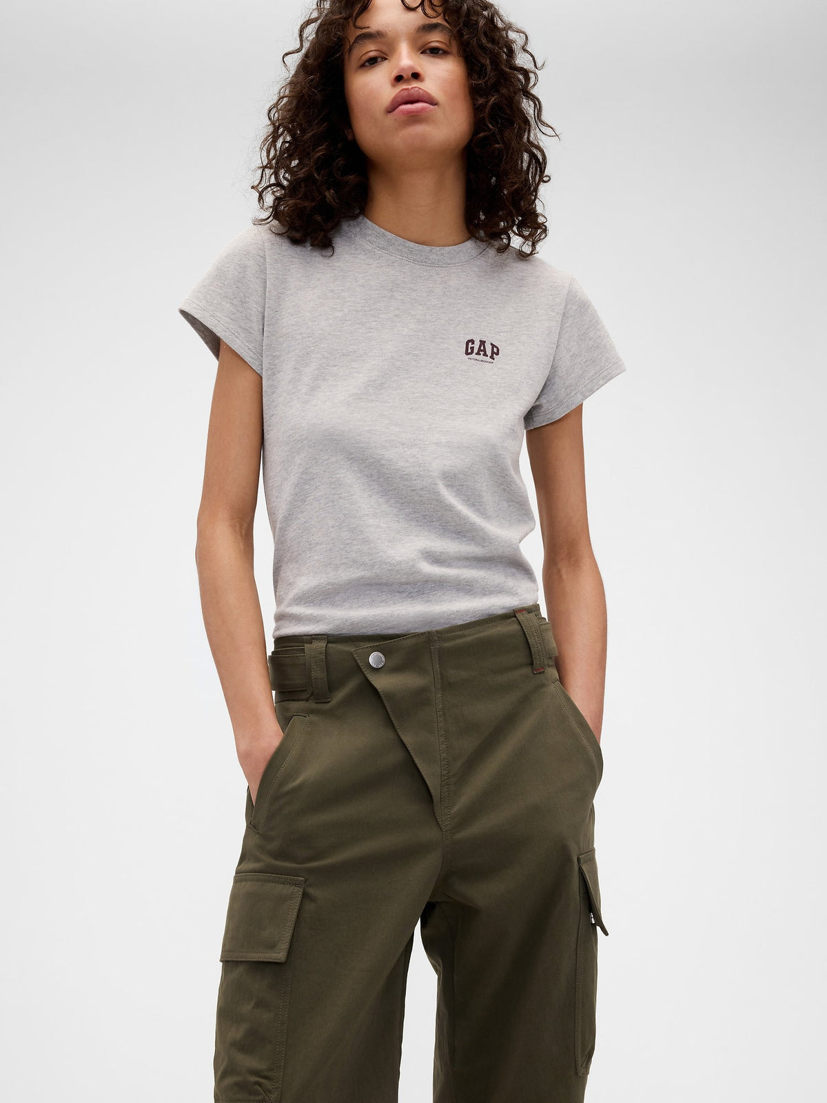Haki Gap × Victoria Beckham High Rise Kargo Pantolon