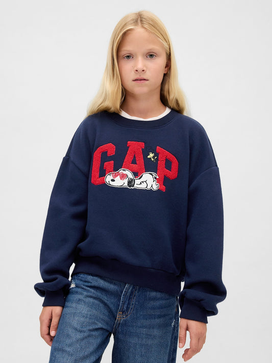 Lacivert Vintagesoft Snoopy Logo Sweatshirt