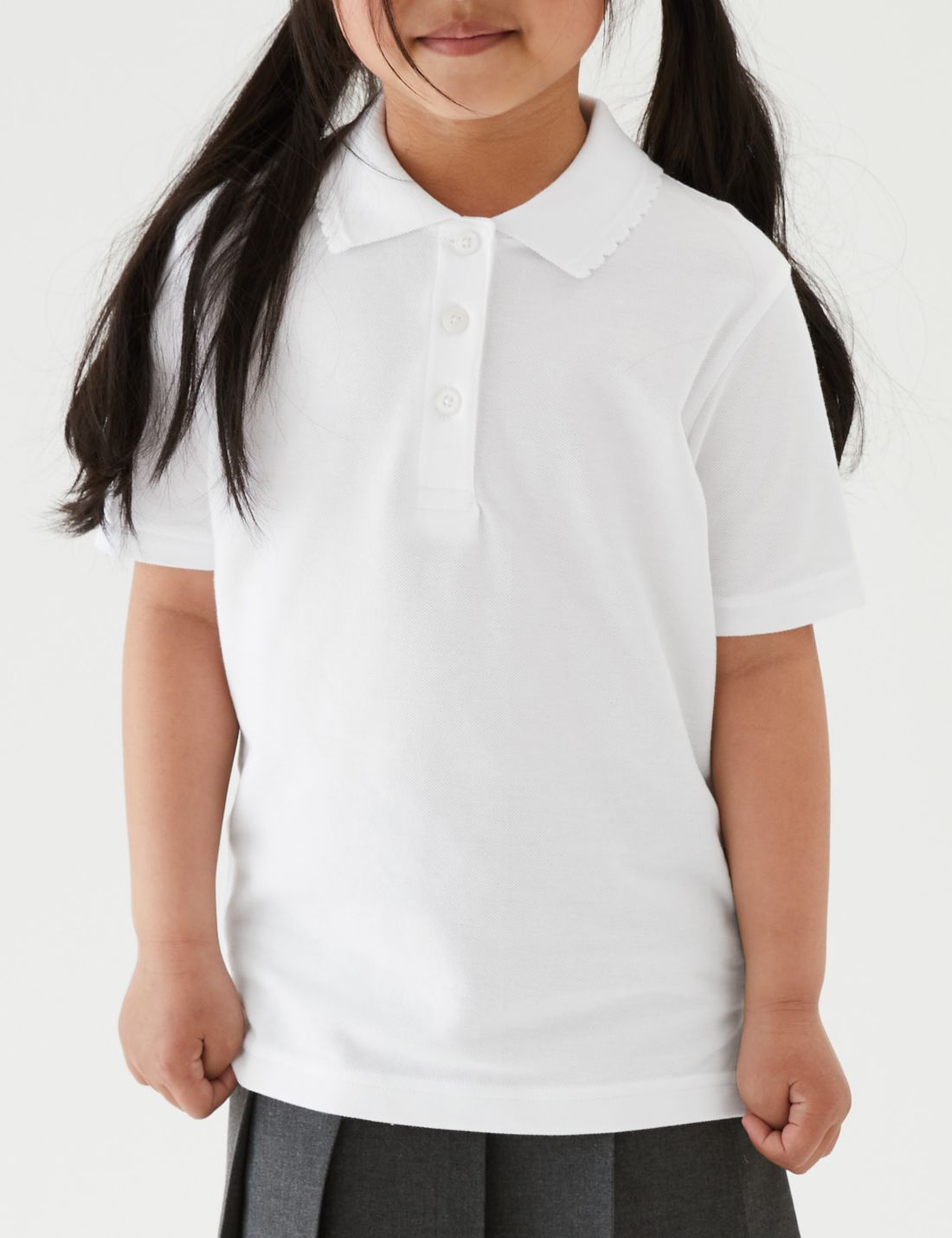 Saf Pamuklu 2'li Polo Yaka T-shirt (2-16 Yaş)
